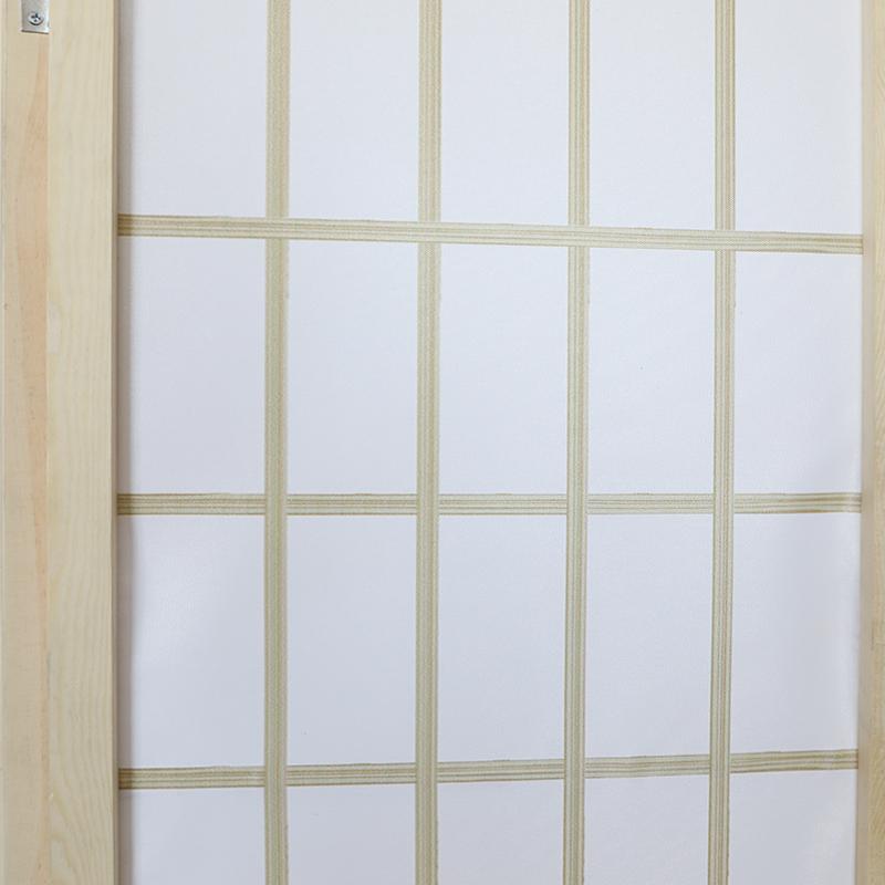 Kamerscherm 4 panelen beige 170x160cm kant en klaar